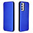 Funda de Cuero Cartera con Soporte Carcasa L06Z para Samsung Galaxy A82 5G Azul