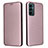 Funda de Cuero Cartera con Soporte Carcasa L06Z para Samsung Galaxy F23 5G Oro Rosa