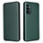 Funda de Cuero Cartera con Soporte Carcasa L06Z para Samsung Galaxy F23 5G Verde