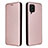 Funda de Cuero Cartera con Soporte Carcasa L06Z para Samsung Galaxy F62 5G Oro Rosa