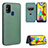 Funda de Cuero Cartera con Soporte Carcasa L06Z para Samsung Galaxy M31 Prime Edition Verde