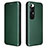 Funda de Cuero Cartera con Soporte Carcasa L06Z para Xiaomi Mi 10S 5G Verde