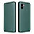 Funda de Cuero Cartera con Soporte Carcasa L06Z para Xiaomi Poco C51 Verde