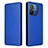 Funda de Cuero Cartera con Soporte Carcasa L06Z para Xiaomi Poco C55 Azul