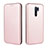 Funda de Cuero Cartera con Soporte Carcasa L06Z para Xiaomi Poco M2 Oro Rosa