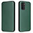 Funda de Cuero Cartera con Soporte Carcasa L06Z para Xiaomi Poco M5S Verde