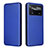 Funda de Cuero Cartera con Soporte Carcasa L06Z para Xiaomi Poco X4 Pro 5G Azul