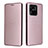 Funda de Cuero Cartera con Soporte Carcasa L06Z para Xiaomi Redmi 10 Power Oro Rosa