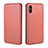 Funda de Cuero Cartera con Soporte Carcasa L06Z para Xiaomi Redmi 9i Marron