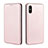 Funda de Cuero Cartera con Soporte Carcasa L06Z para Xiaomi Redmi 9i Oro Rosa