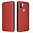 Funda de Cuero Cartera con Soporte Carcasa L06Z para Xiaomi Redmi A1 Plus Marron