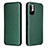 Funda de Cuero Cartera con Soporte Carcasa L06Z para Xiaomi Redmi Note 10 JE 5G Verde