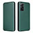 Funda de Cuero Cartera con Soporte Carcasa L06Z para Xiaomi Redmi Note 11 Pro 4G Verde