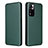 Funda de Cuero Cartera con Soporte Carcasa L06Z para Xiaomi Redmi Note 11 Pro+ Plus 5G Verde