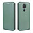 Funda de Cuero Cartera con Soporte Carcasa L06Z para Xiaomi Redmi Note 9 Verde