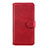 Funda de Cuero Cartera con Soporte Carcasa L07 para Huawei Honor 9A Rojo