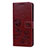 Funda de Cuero Cartera con Soporte Carcasa L07 para Huawei Honor V10 Lite Marron