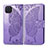 Funda de Cuero Cartera con Soporte Carcasa L07 para Oppo A93 Purpura Claro