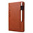 Funda de Cuero Cartera con Soporte Carcasa L07 para Samsung Galaxy Tab S6 10.5 SM-T860 Marron