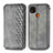 Funda de Cuero Cartera con Soporte Carcasa L07 para Xiaomi POCO C3 Gris