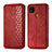Funda de Cuero Cartera con Soporte Carcasa L07 para Xiaomi POCO C3 Rojo