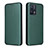 Funda de Cuero Cartera con Soporte Carcasa L07Z para Realme 9 4G Verde