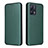 Funda de Cuero Cartera con Soporte Carcasa L07Z para Realme 9 Pro 5G Verde