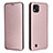 Funda de Cuero Cartera con Soporte Carcasa L07Z para Realme C20 Oro Rosa