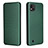 Funda de Cuero Cartera con Soporte Carcasa L07Z para Realme C20A Verde