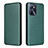 Funda de Cuero Cartera con Soporte Carcasa L07Z para Realme C35 Verde