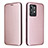 Funda de Cuero Cartera con Soporte Carcasa L07Z para Realme GT2 Pro 5G Oro Rosa