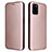 Funda de Cuero Cartera con Soporte Carcasa L07Z para Realme V11s 5G Oro Rosa