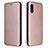 Funda de Cuero Cartera con Soporte Carcasa L07Z para Samsung Galaxy A02 Oro Rosa