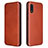 Funda de Cuero Cartera con Soporte Carcasa L07Z para Samsung Galaxy A02 Rojo