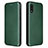 Funda de Cuero Cartera con Soporte Carcasa L07Z para Samsung Galaxy A02 Verde