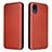 Funda de Cuero Cartera con Soporte Carcasa L07Z para Samsung Galaxy A03 Core Rojo