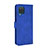 Funda de Cuero Cartera con Soporte Carcasa L07Z para Samsung Galaxy A12 5G Azul