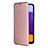 Funda de Cuero Cartera con Soporte Carcasa L07Z para Samsung Galaxy A22s 5G Oro Rosa