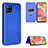 Funda de Cuero Cartera con Soporte Carcasa L07Z para Samsung Galaxy A42 5G Azul