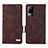 Funda de Cuero Cartera con Soporte Carcasa L07Z para Vivo V21e 4G Marron