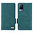 Funda de Cuero Cartera con Soporte Carcasa L07Z para Vivo V21s 5G Verde