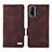 Funda de Cuero Cartera con Soporte Carcasa L07Z para Vivo Y12G Marron