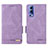 Funda de Cuero Cartera con Soporte Carcasa L07Z para Vivo Y72 5G Morado