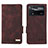 Funda de Cuero Cartera con Soporte Carcasa L07Z para Xiaomi Poco X4 Pro 5G Marron