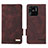 Funda de Cuero Cartera con Soporte Carcasa L07Z para Xiaomi Redmi 10 India Marron