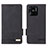 Funda de Cuero Cartera con Soporte Carcasa L07Z para Xiaomi Redmi 10 Power Negro