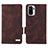 Funda de Cuero Cartera con Soporte Carcasa L07Z para Xiaomi Redmi Note 10 4G Marron