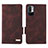 Funda de Cuero Cartera con Soporte Carcasa L07Z para Xiaomi Redmi Note 10 5G Marron