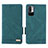 Funda de Cuero Cartera con Soporte Carcasa L07Z para Xiaomi Redmi Note 10 5G Verde