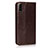 Funda de Cuero Cartera con Soporte Carcasa L08 para Huawei Honor 9X Marron